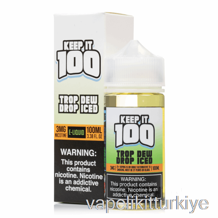 Vape Türkiye Iced Trop Dew Drop - 100 - 100ml 6mg Tutun